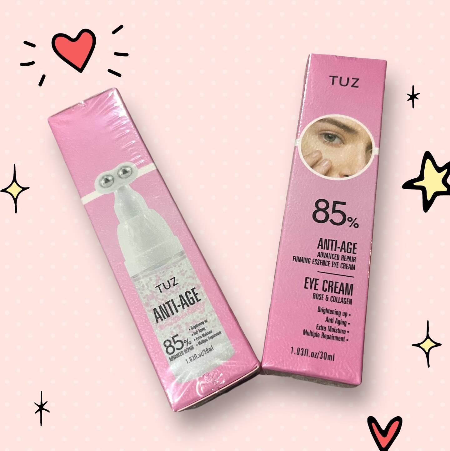 Lulú Beauty Rosa EyeLift Roll-On Contorno de ojos - Elimina las Ojeras y Bolsitas