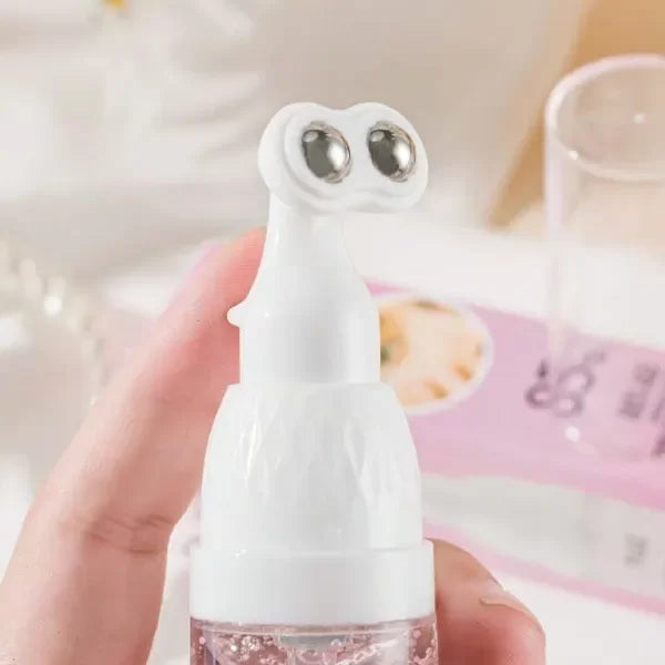 Lulú Beauty Rosa EyeLift Roll-On Contorno de ojos - Elimina las Ojeras y Bolsitas