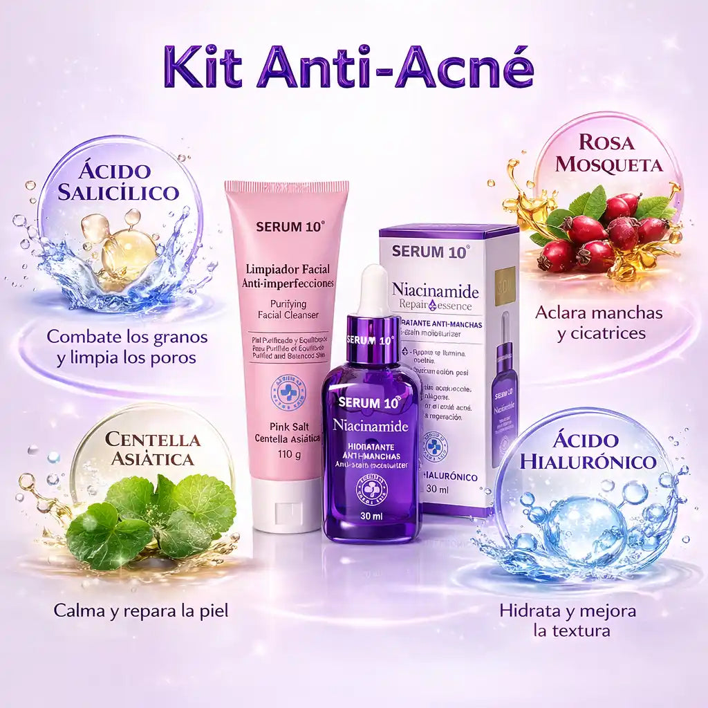 Kit Anti-Acne S10 + Obsequio ( Crema Facial )