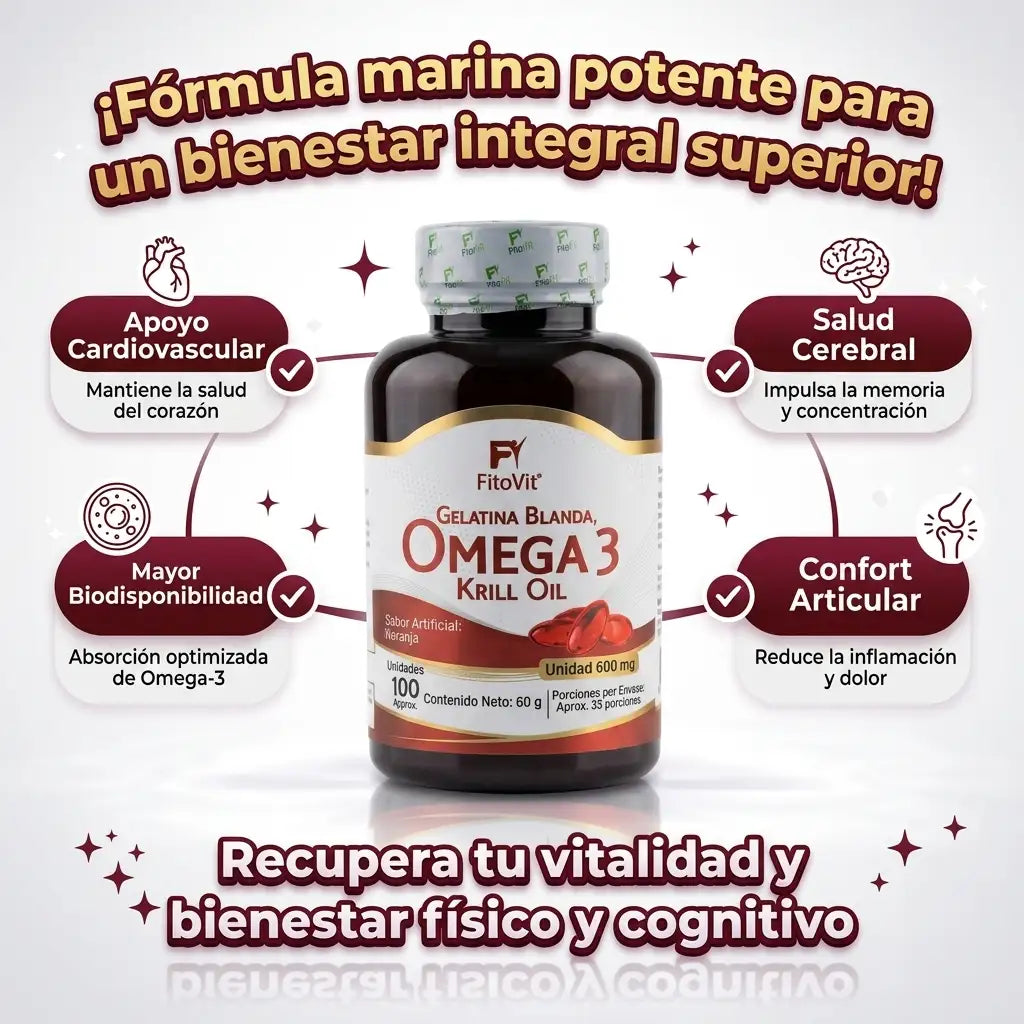 Omega 3 Krill Oil x100 Capsulas Soft Gel