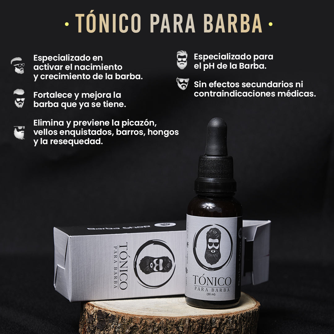 Tónico Natural Barba Shop - Barba Larga y Fuerte