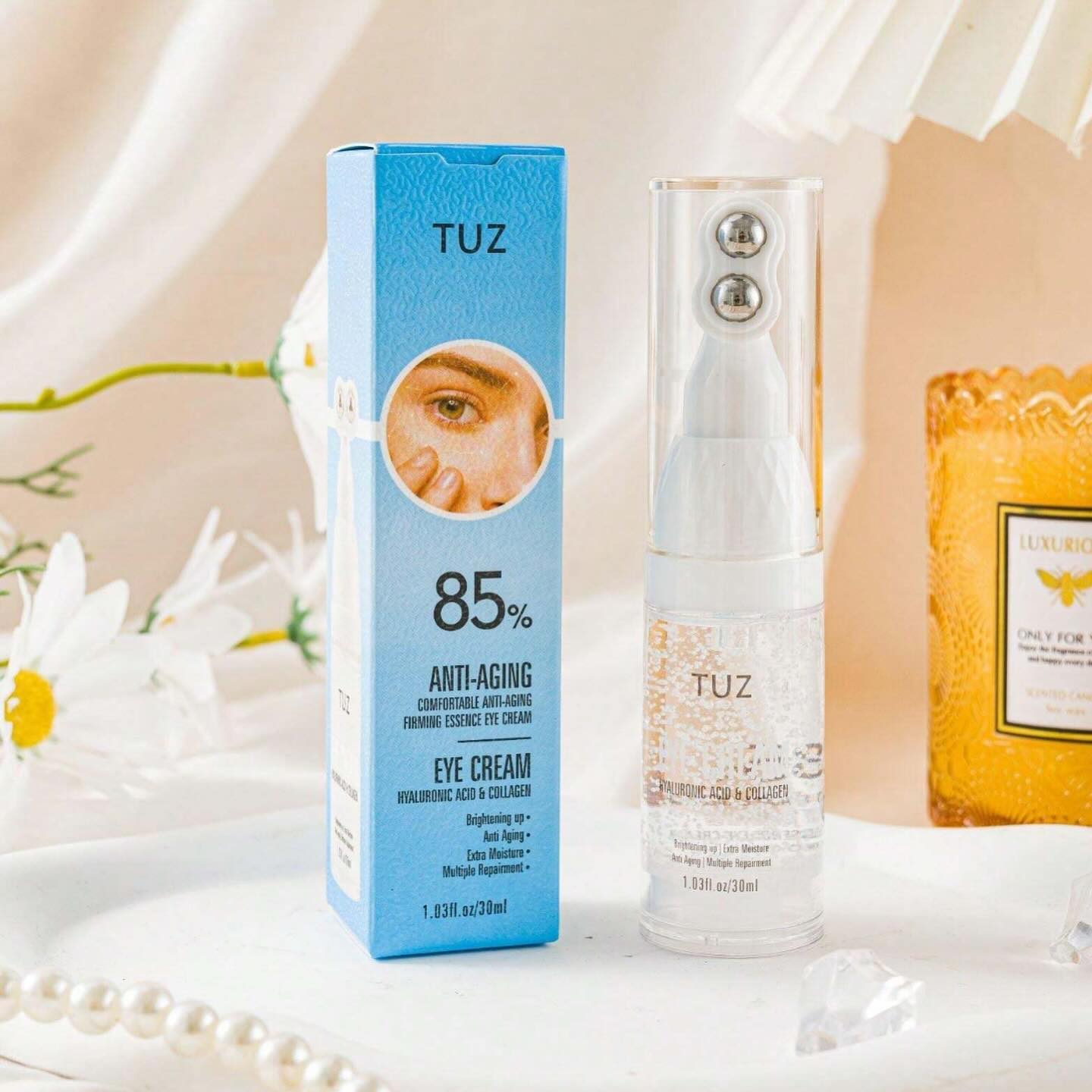Lulú Beauty Azul EyeLift  Roll-On Contorno de ojos - Elimina las Ojeras y Bolsitas