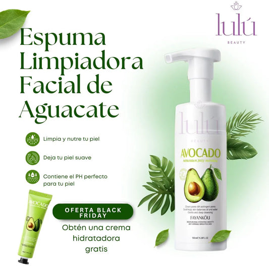 Espuma Limpiadora de Aguacate -  El Mejor Comienzo para tu Skincare + Obsequio Black Friday