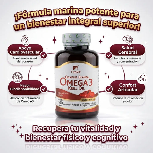Omega 3 Krill Oil x100 Capsulas Soft Gel