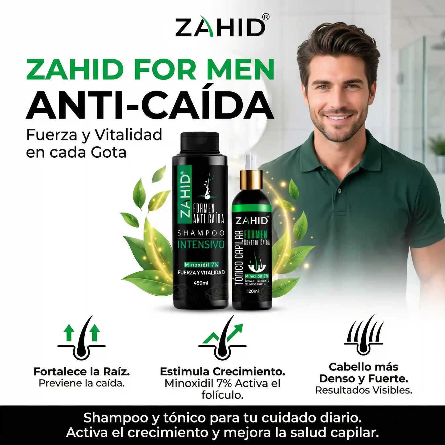 Kit Intensivo Shampoo + Tonico Minoxidil 7%