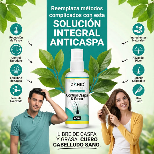 Tonico Intensivo para Caspa y Grasa Zahid