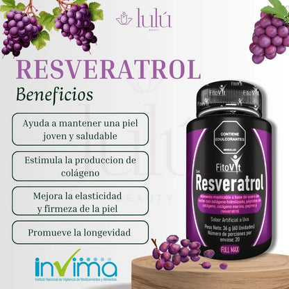 RESVERATROL x 60 Vida Saludable - Conserva tu juventud